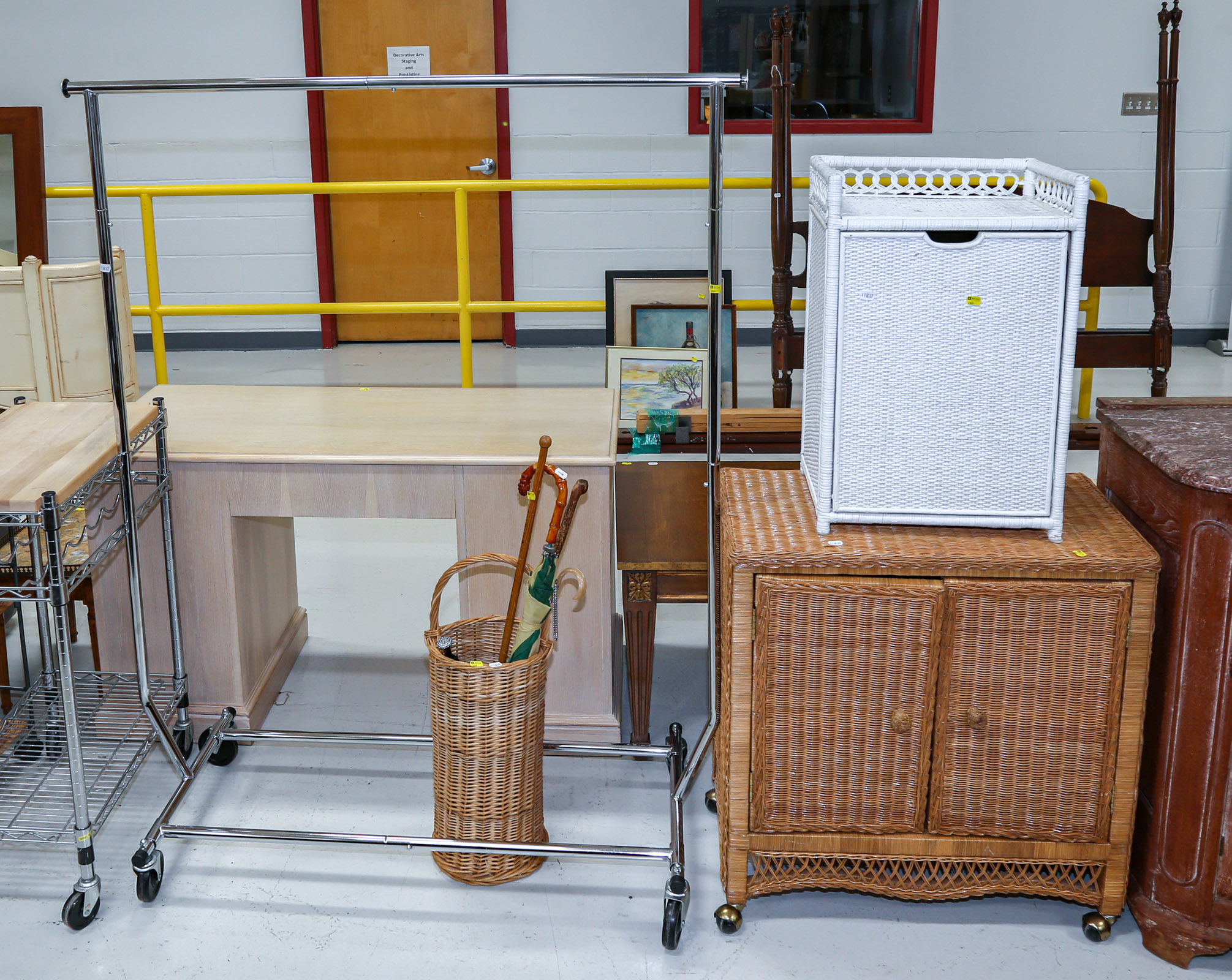 ASSORTED WICKER FURNITURE &