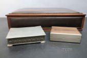 ASSORTED WOOD AND METAL BOXES,