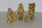 Assortment of 8 Japanese netsu