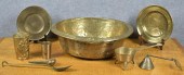 ASSORTMENT OF ANTIQUE BRASS, N