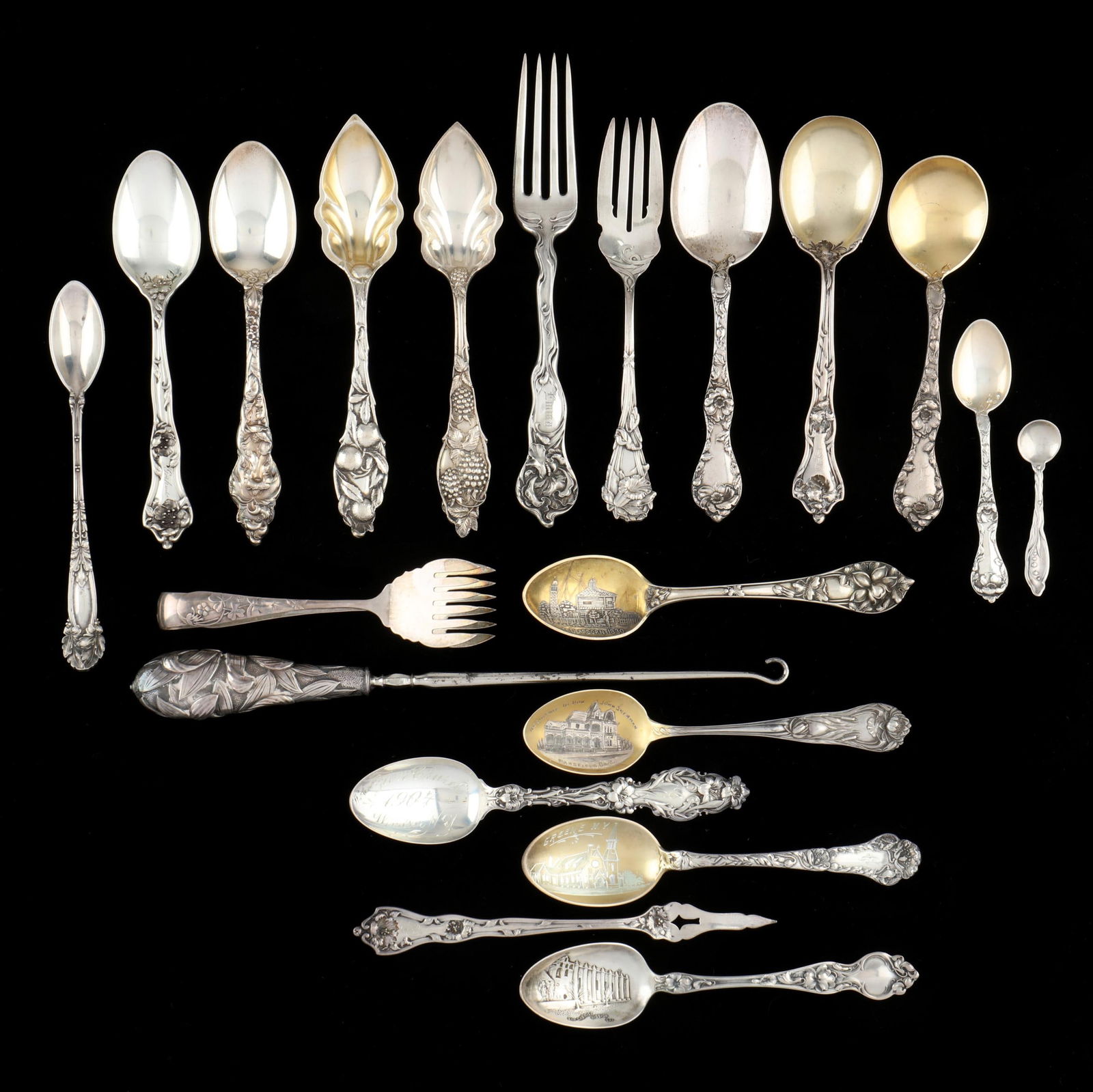 ASSORTMENT OF ART NOUVEAU STYLE