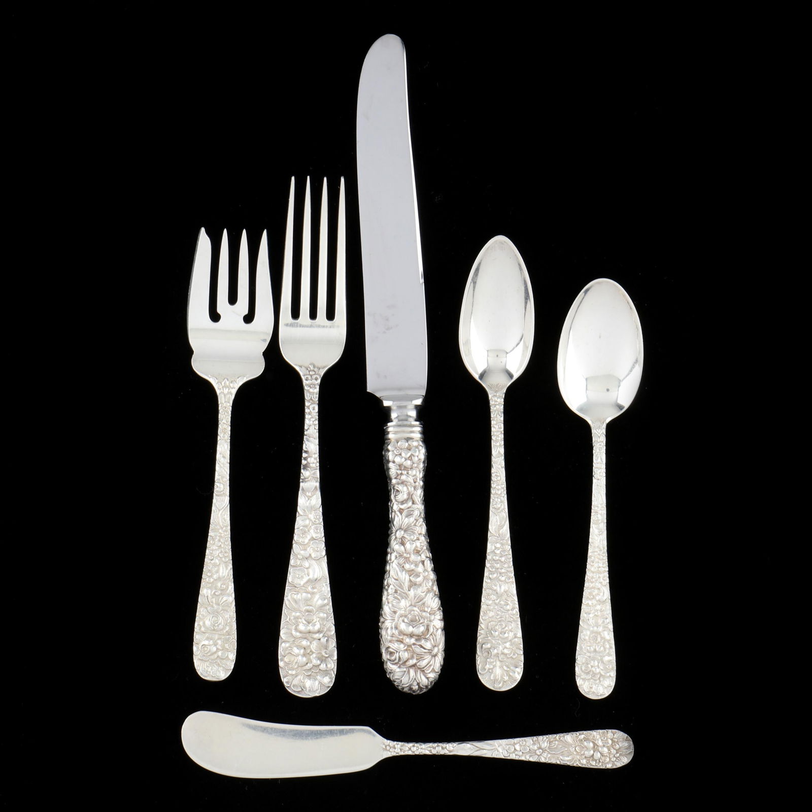 ASSORTMENT OF BALTIMORE REPOUSSE