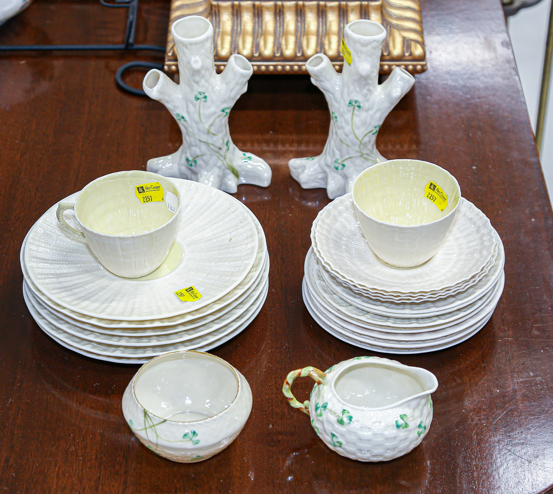 ASSORTMENT OF BELLEEK PORCELAIN