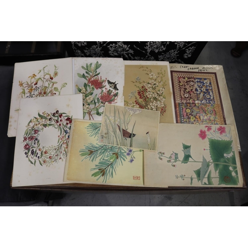 Assortment of book plates to