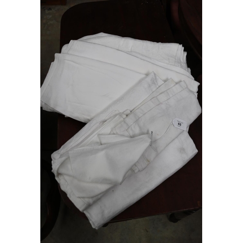 Assortment of damask table cloths