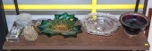 ASSORTMENT OF DECORATIVE GLASS