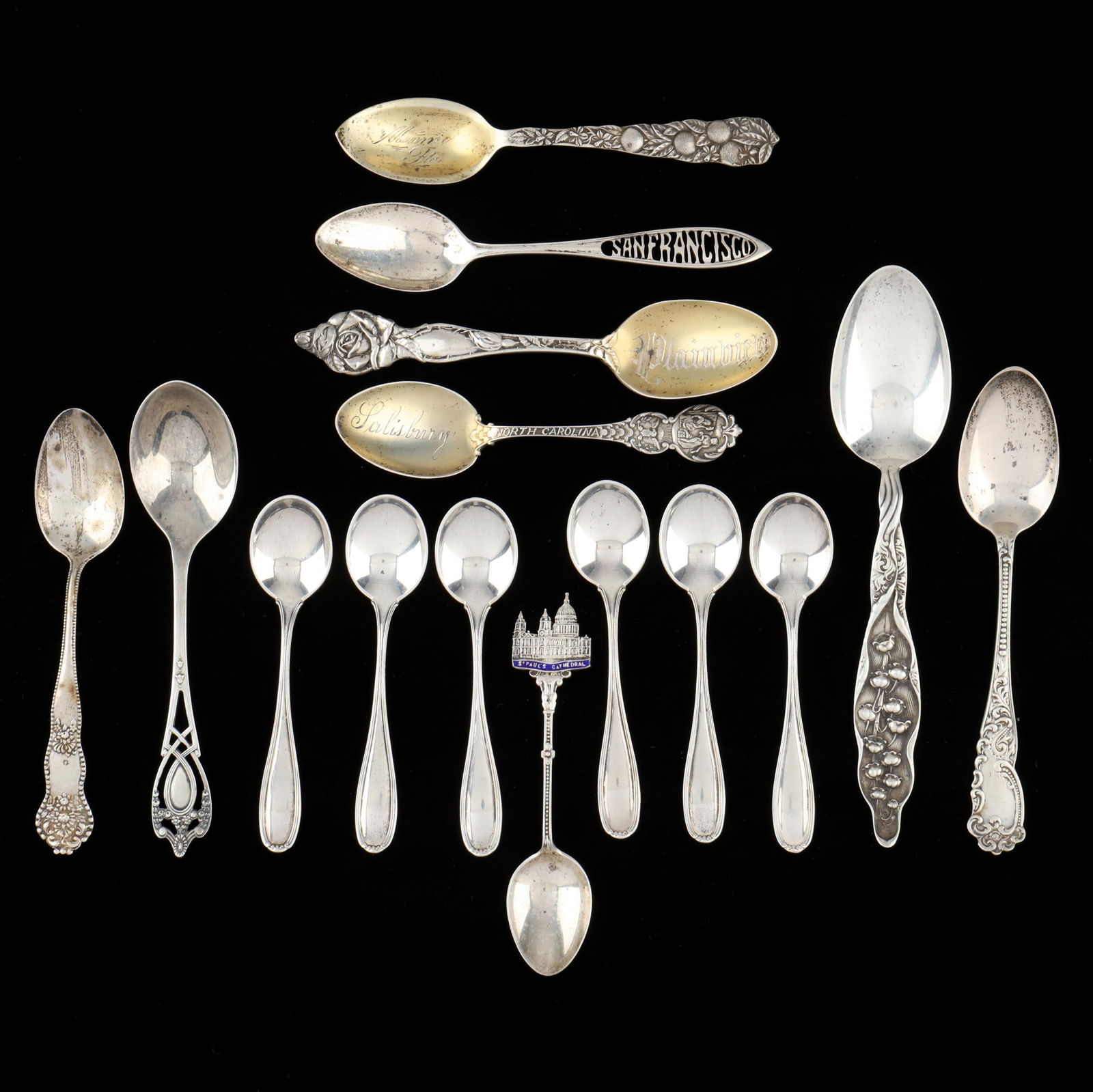 ASSORTMENT OF FIFTEEN SILVER
