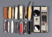 Assortment of fourteen folding