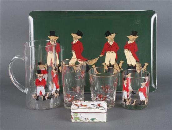 Assortment of fox hunting related