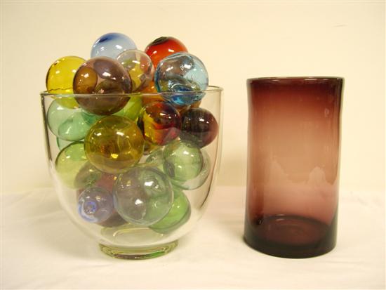 Assortment of glass pieces