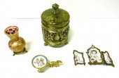 Assortment of metal and glass