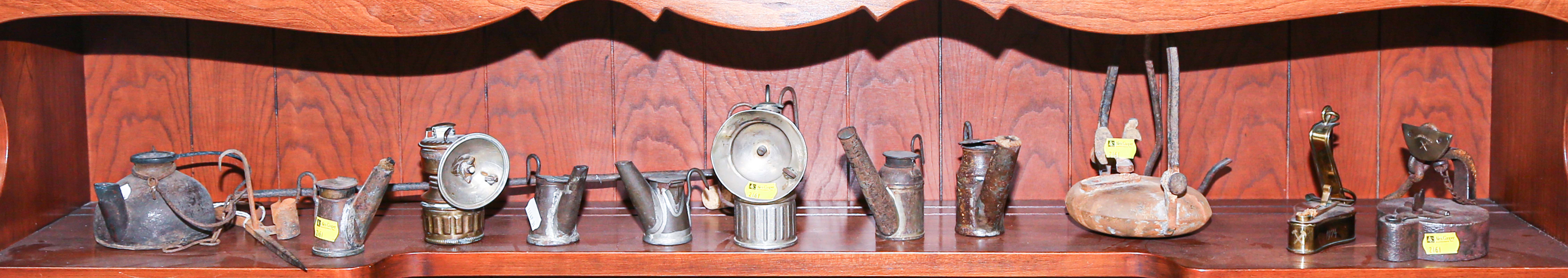 ASSORTMENT OF MINERS' LIGHTING 19th