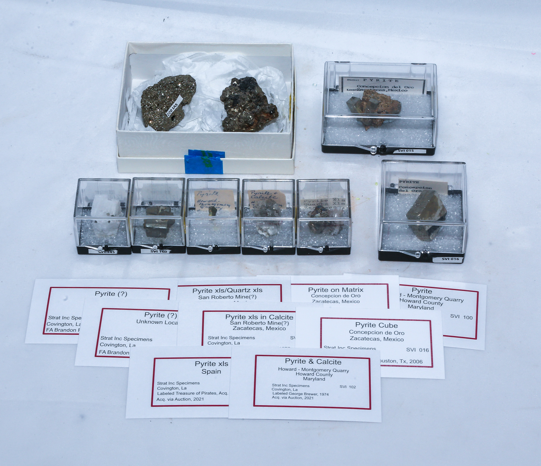 ASSORTMENT OF PYRITE MINERAL