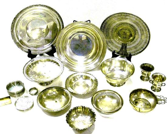 Assortment of silver including: six