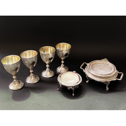 Assortment of silver plate,