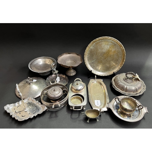 Assortment of silver plate to