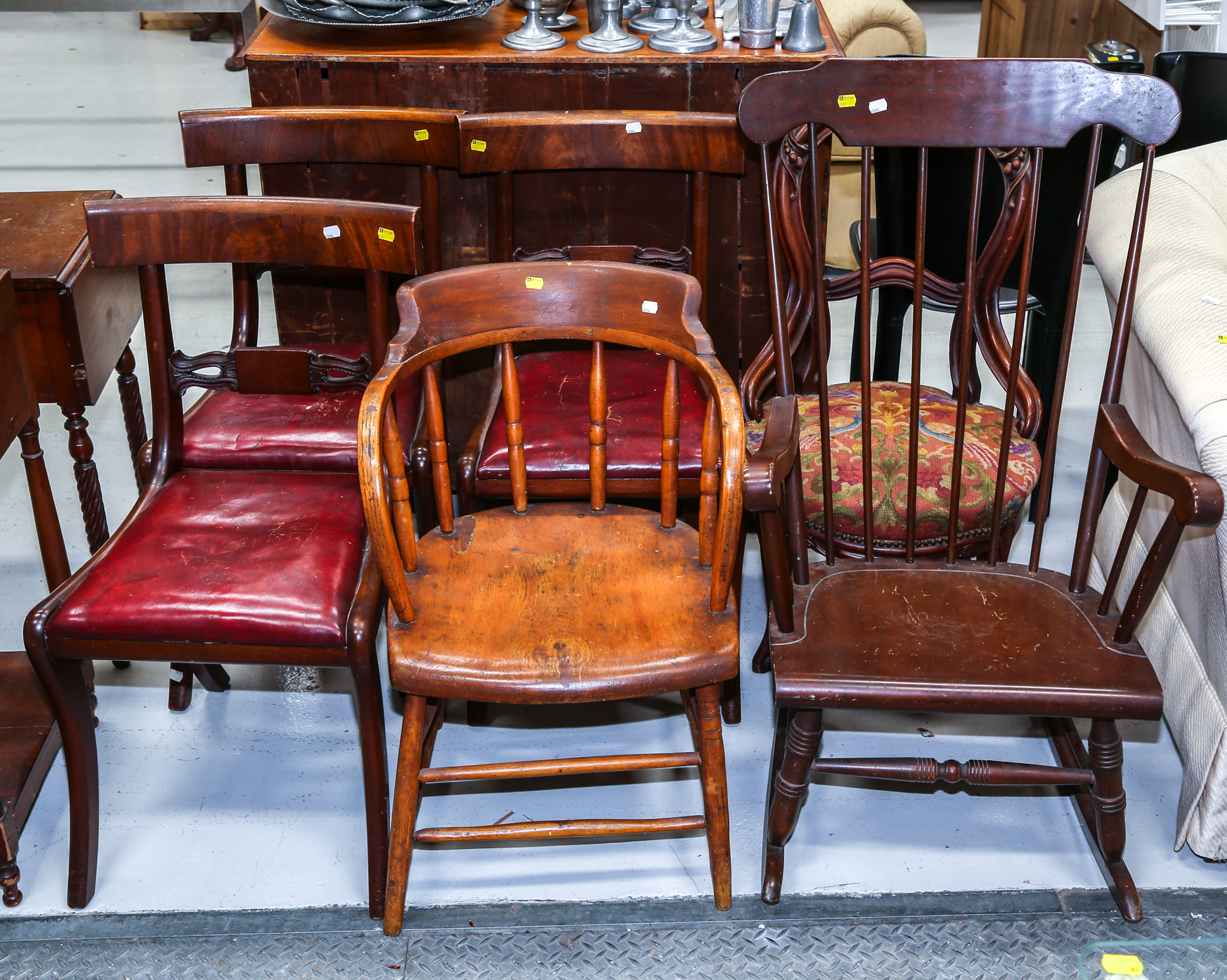ASSORTMENT OF SIX CHAIRS