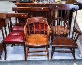 ASSORTMENT OF SIX CHAIRS Inclu