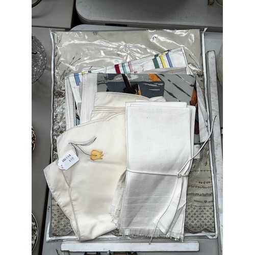 Assortment of vintage tea towels,