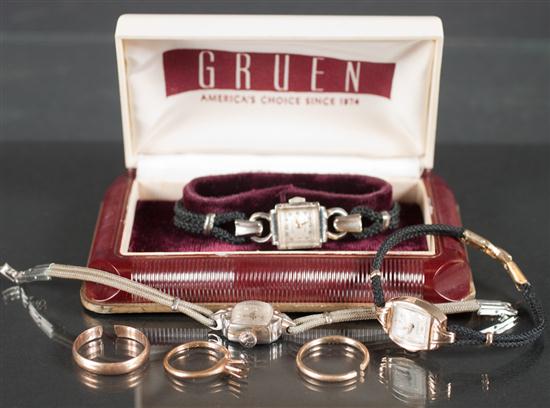 Assortment of watches and jewelry