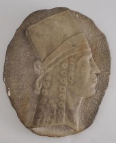 ASSYRIAN STYLE CAST PLASTER RE