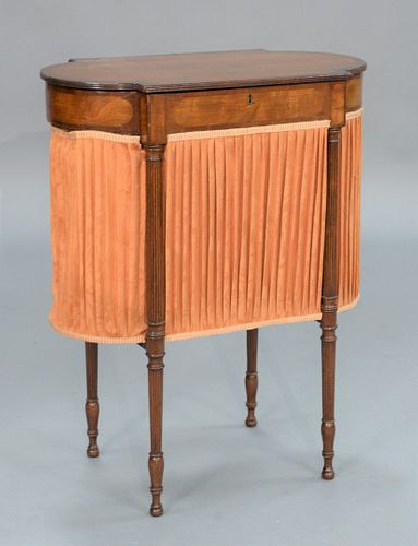 ASTRAGAL END MAHOGANY WORK TABLE