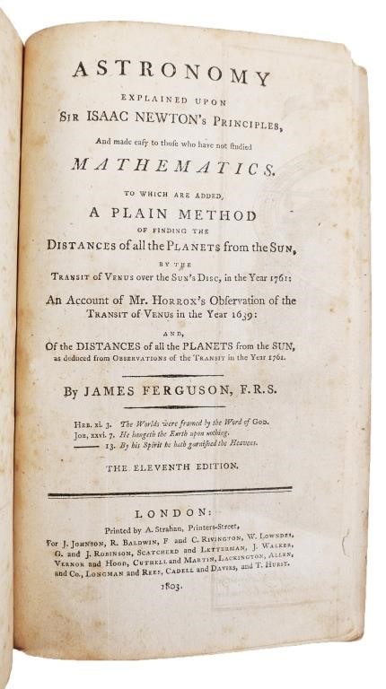 ASTRONOMY, ISAAC NEWTON'S