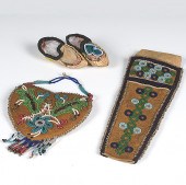 Athapaskan Beaded Hide Knife S