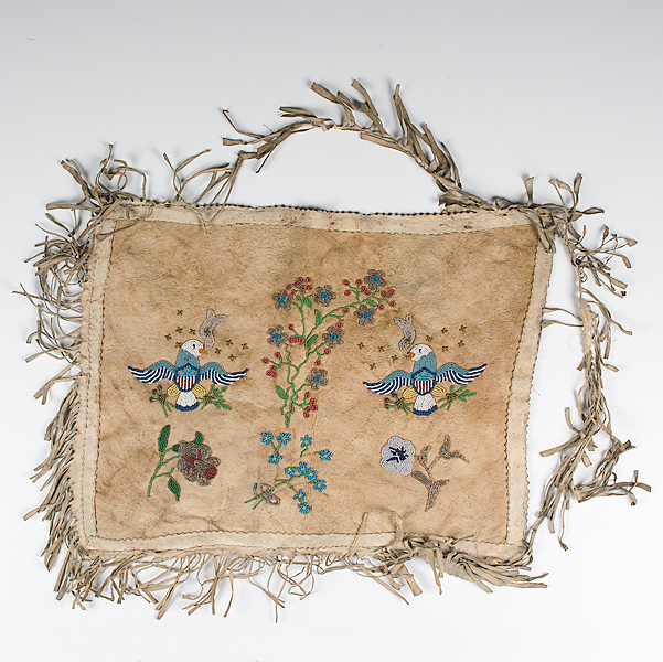 Athapaskan Beaded Hide Panel