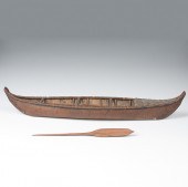 Athapaskan Model Birchbark Can