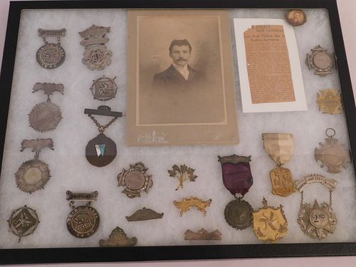 ATHLETE FRED CHITTICK MEDALS