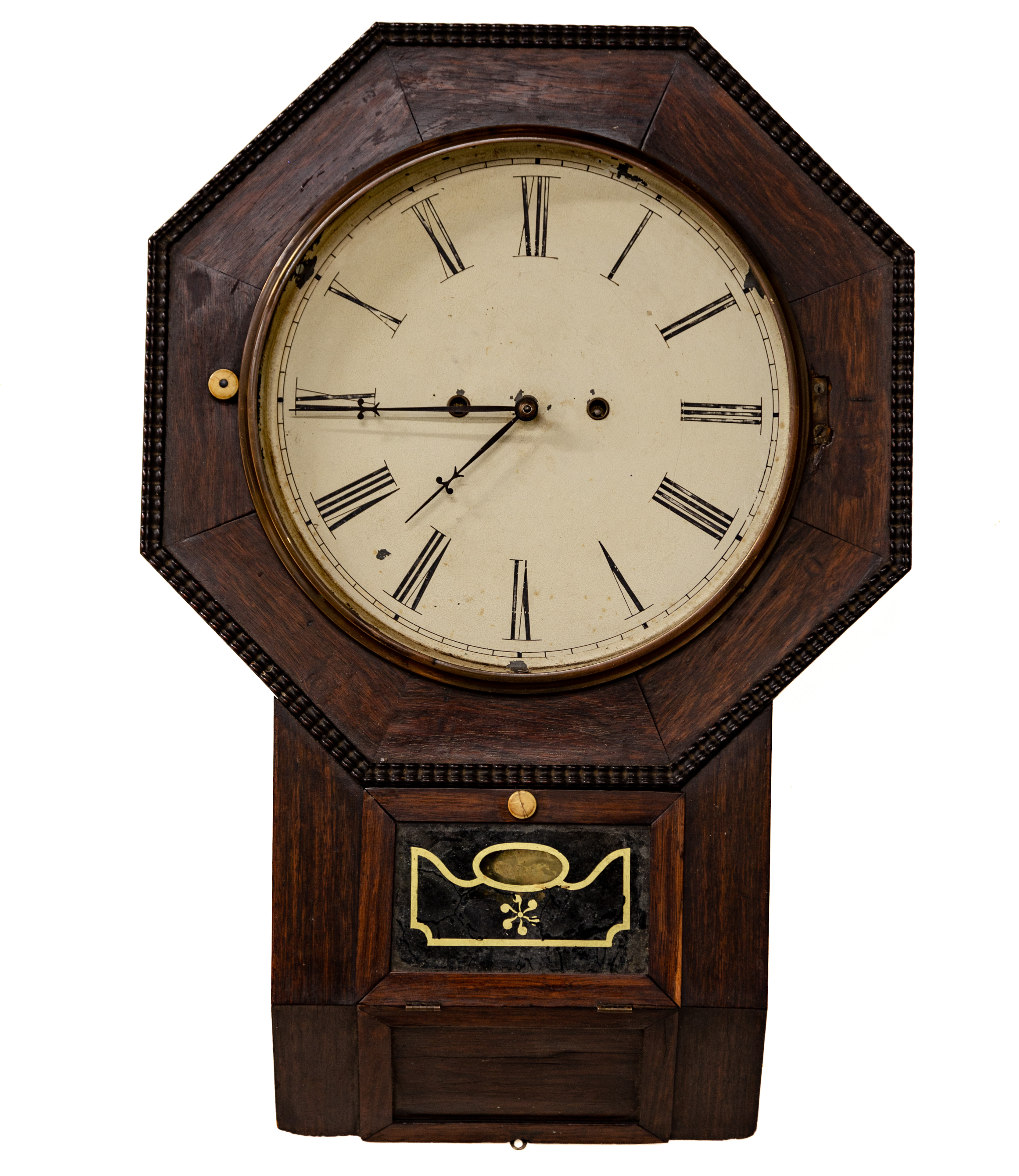 ATKINS DROP DIAL WALL CLOCK Circa