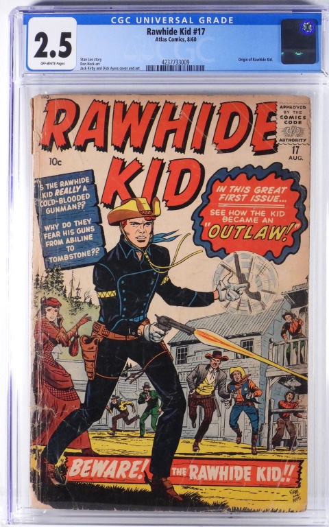 ATLAS COMICS RAWHIDE KID #17 CGC