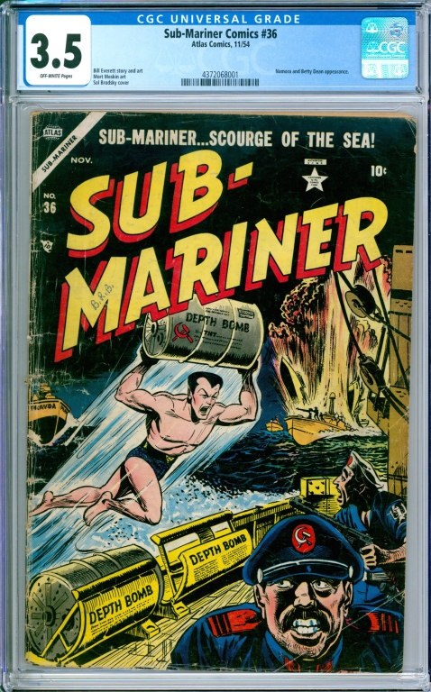 ATLAS COMICS SUB-MARINER COMICS #36
