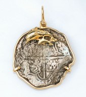 ATOCHA COIN WITH DOLPHIN PENDA