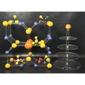 Atomic Wood and Lucite Display