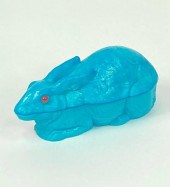 ATTERBURY BLUE OPAQUE PRESSED