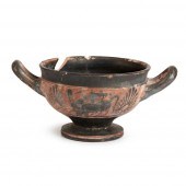 ATTIC BLACK FIGURAL STEMMED KY