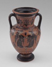 ATTIC BLACK FIGURE GREEK PELIK
