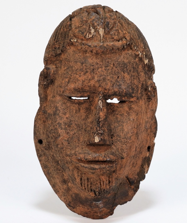 ATTR. AFRICAN BINI TRIBE CARVED