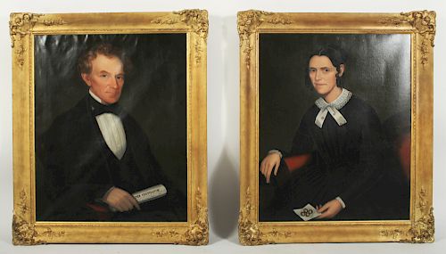 ATTR. AMMI PHILLIPS (1788-1865) TWO