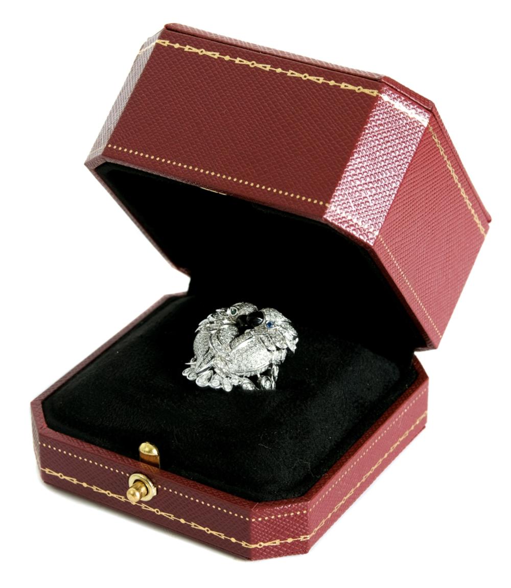 ATTR. CARTIER 18K WG LES OISEAUX
