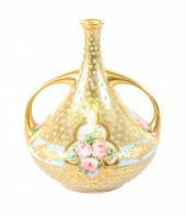 ATTR. COALPORT JEWELED PORCELA