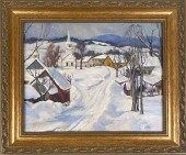 ATTR. HIBBARD, SNOWY VERMONT T