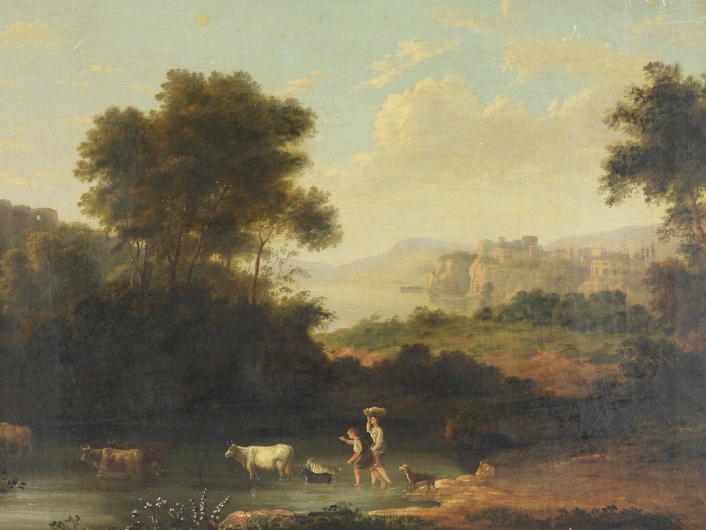 ATTR. JULIUS IBBETSON COW HERDING