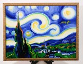 ATTR. PETER MAX "STARRY NIGHT"