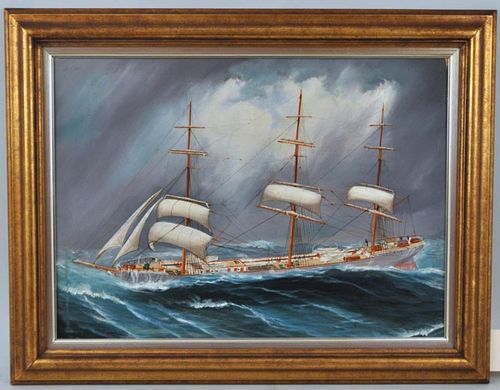 ATTR. R.A. BORSTEL, THREE MAST SHIP