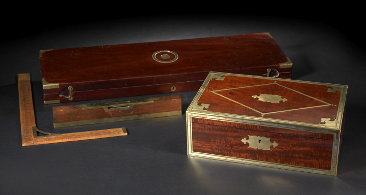 Attractive English Cut Brass-Inlaid