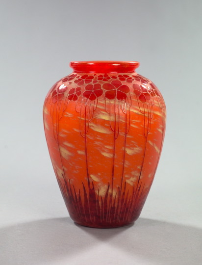 Attractive French Cameo-Cut Glass
