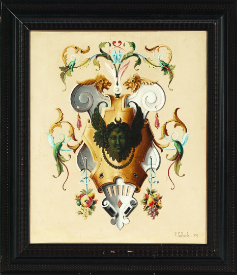 Attractive French Oil-on-Canvas